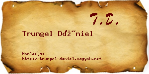 Trungel Dániel névjegykártya